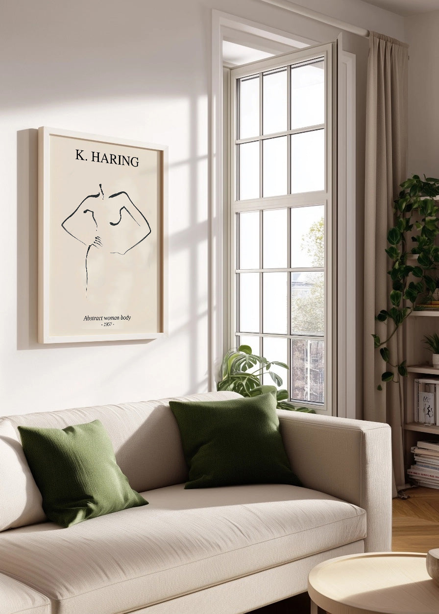 Corps de femme abstrait (K. Haring)