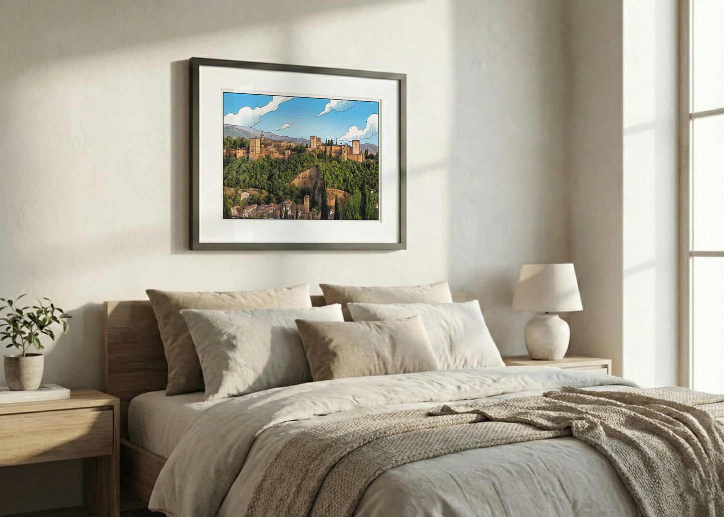Cuadro Alhambra de Granada - Cómic