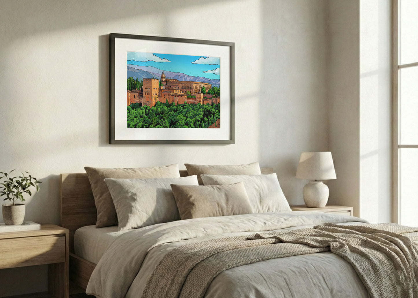 Cuadro Alhambra de Granada (h) - Cómic