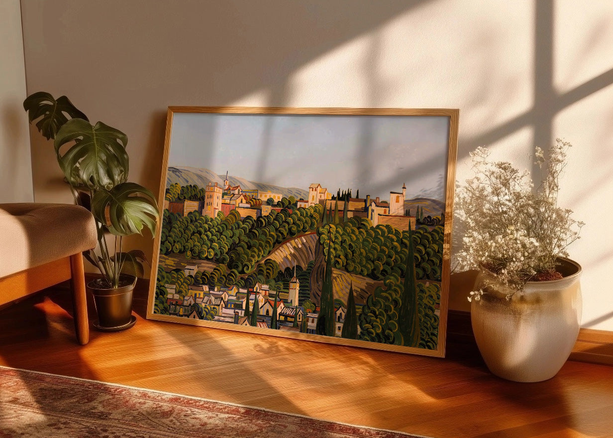 Cuadro Alhambra estilo Van Gogh
