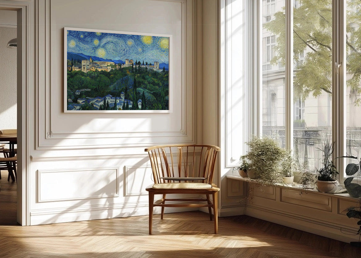 Cuadro La Alhambra de Granada - Van Gogh