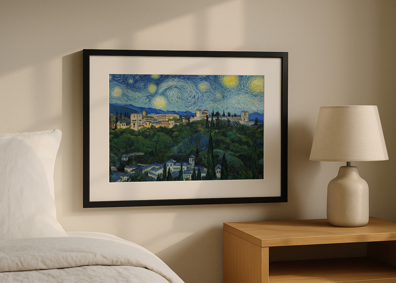 Cuadro La Alhambra de Granada - Van Gogh