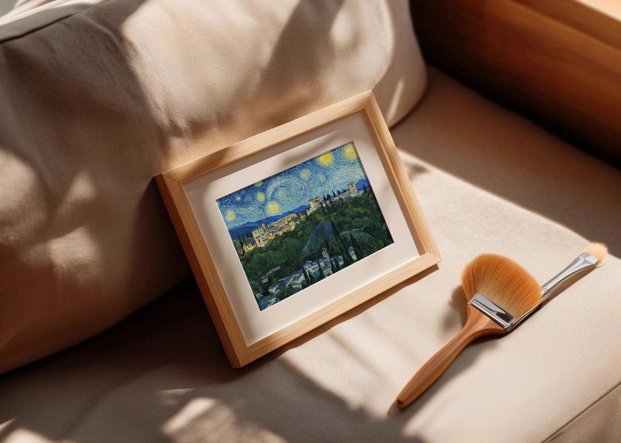 Cuadro La Alhambra de Granada - Van Gogh