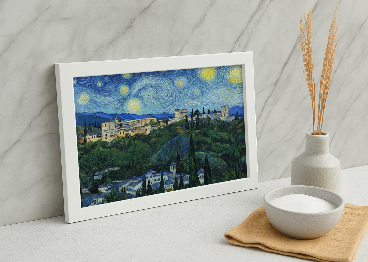 Cuadro La Alhambra de Granada - Van Gogh