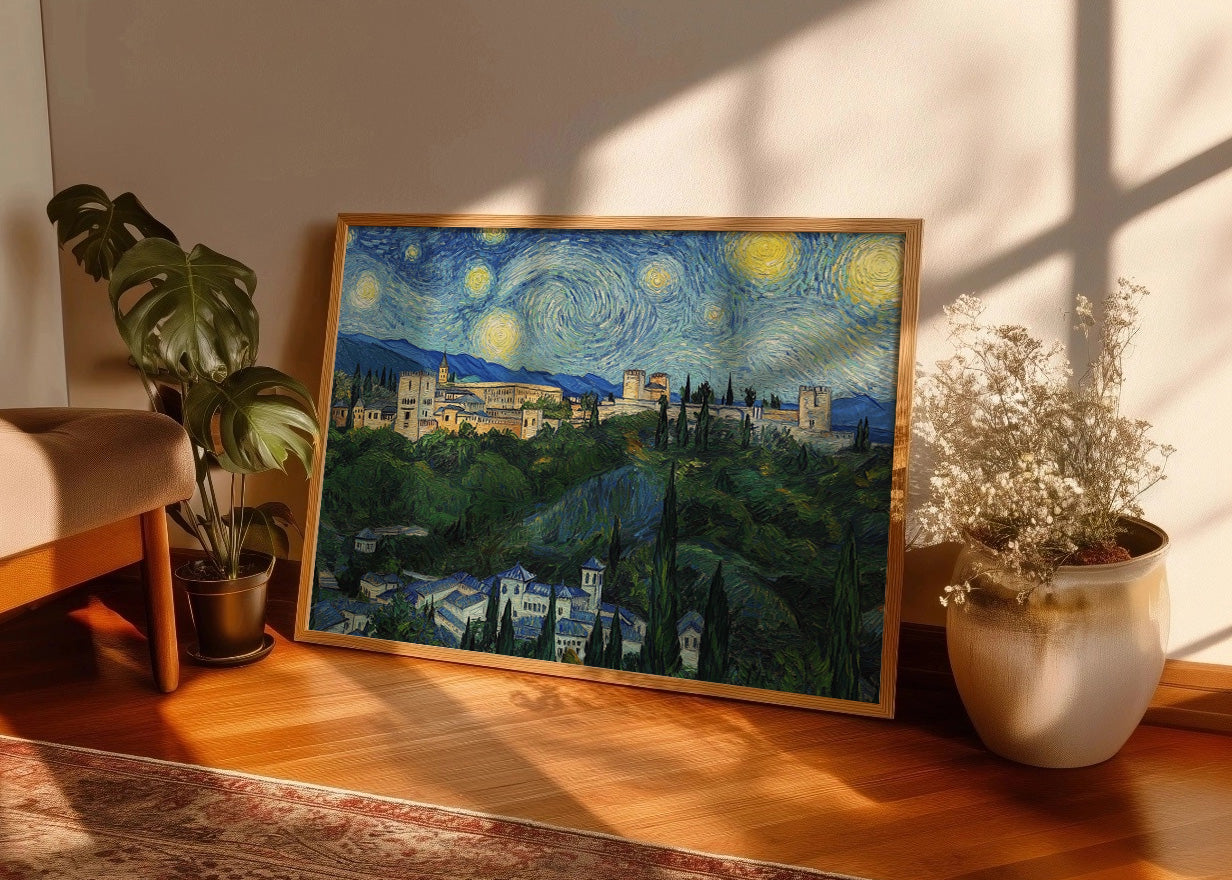 Cuadro La Alhambra de Granada - Van Gogh