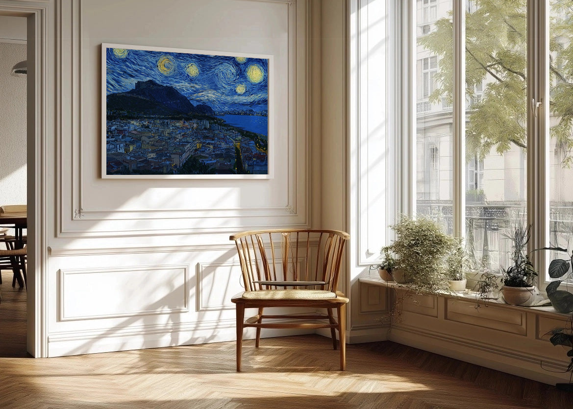 Cuadro Alicante al estilo Van Gogh