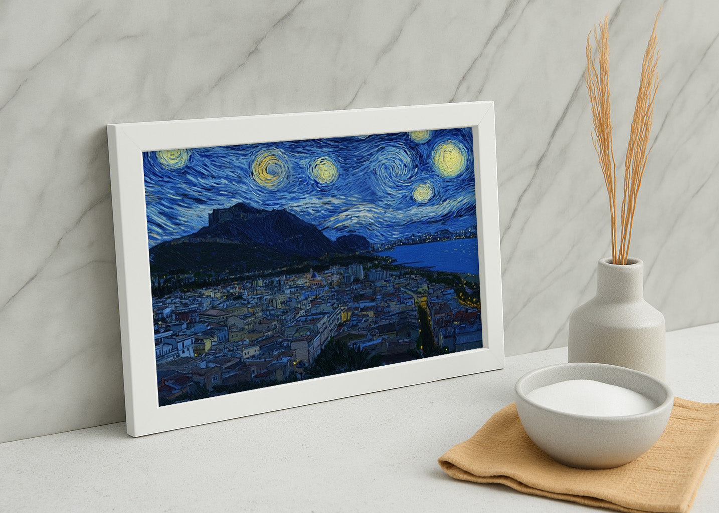 Cuadro Alicante al estilo Van Gogh