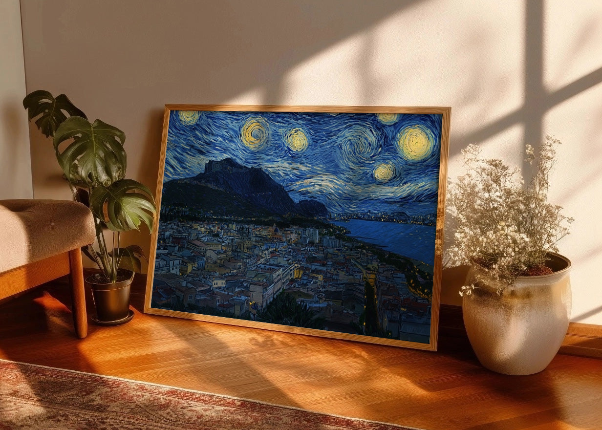 Cuadro Alicante al estilo Van Gogh