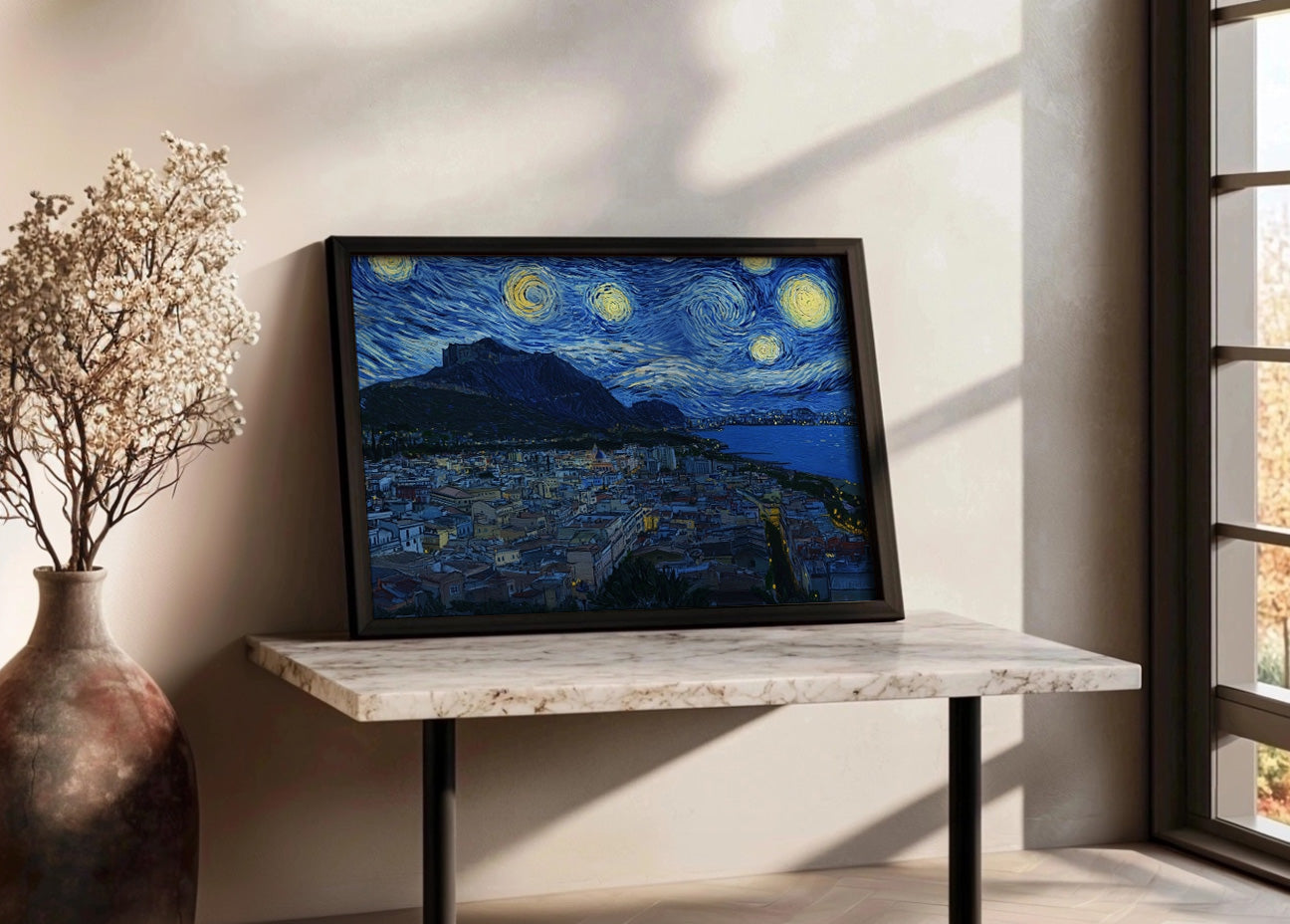 Cuadro Alicante al estilo Van Gogh