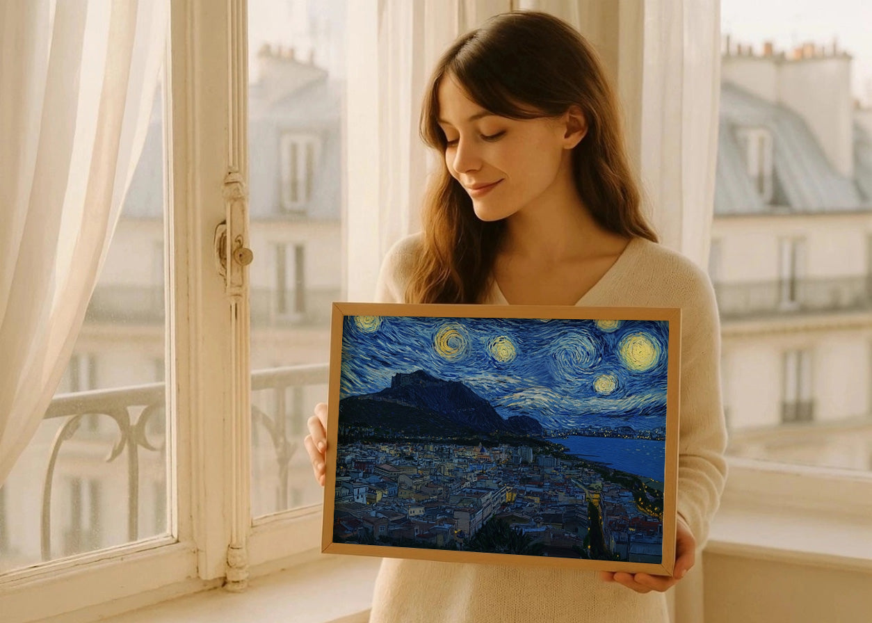 Cuadro Alicante al estilo Van Gogh