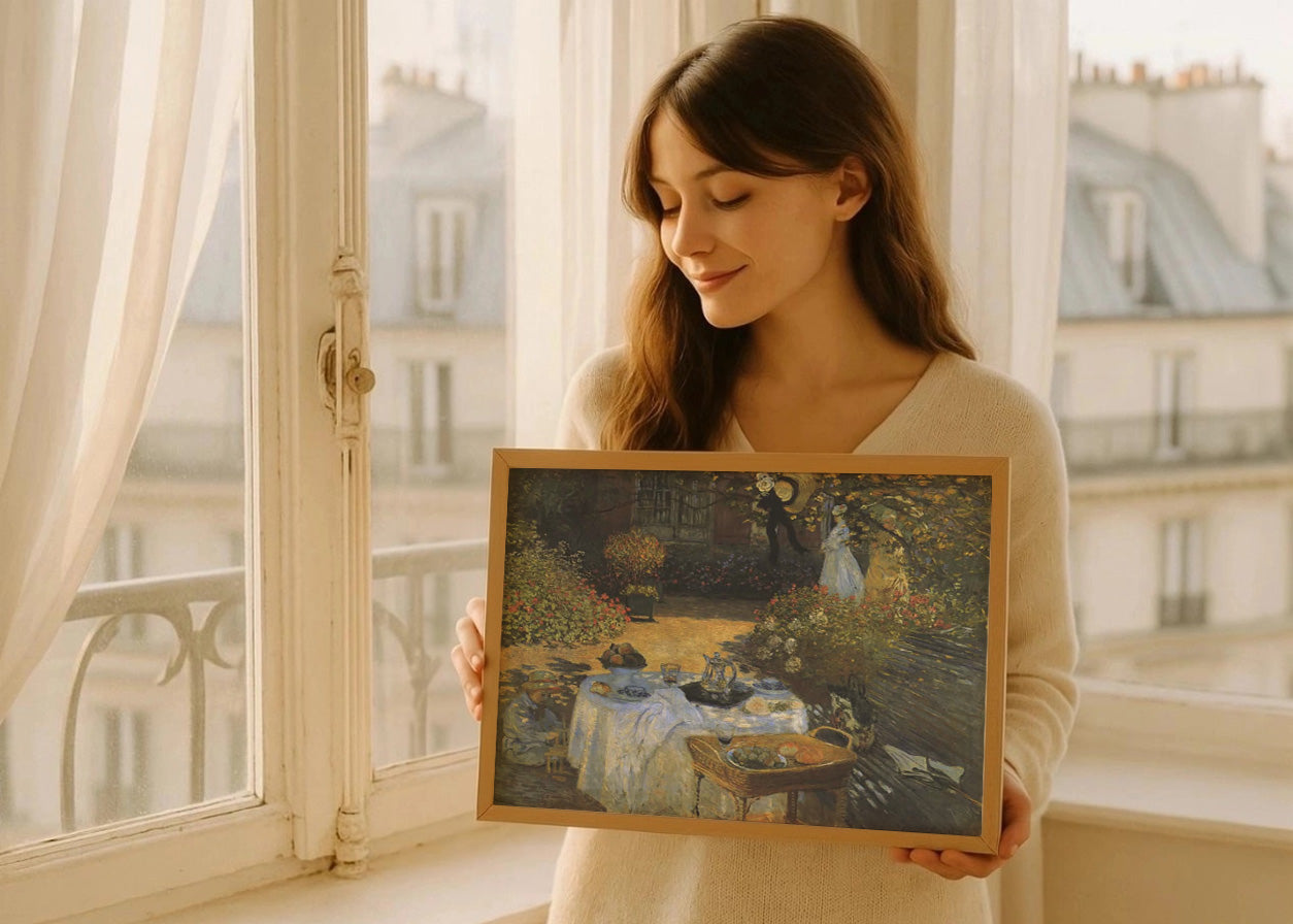 Cuadro Almuerzo en el jardín de Monet en Argenteuil