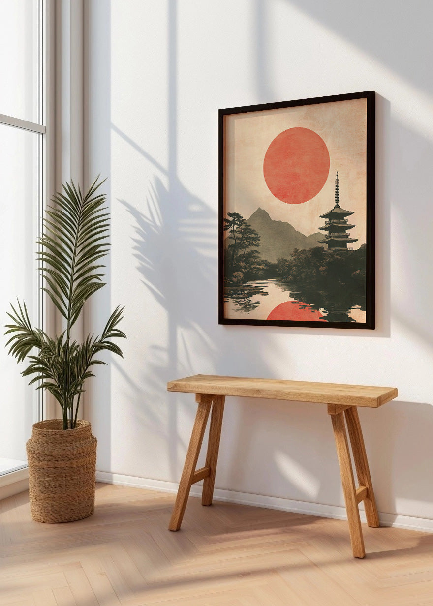Cuadro Amanece en japón