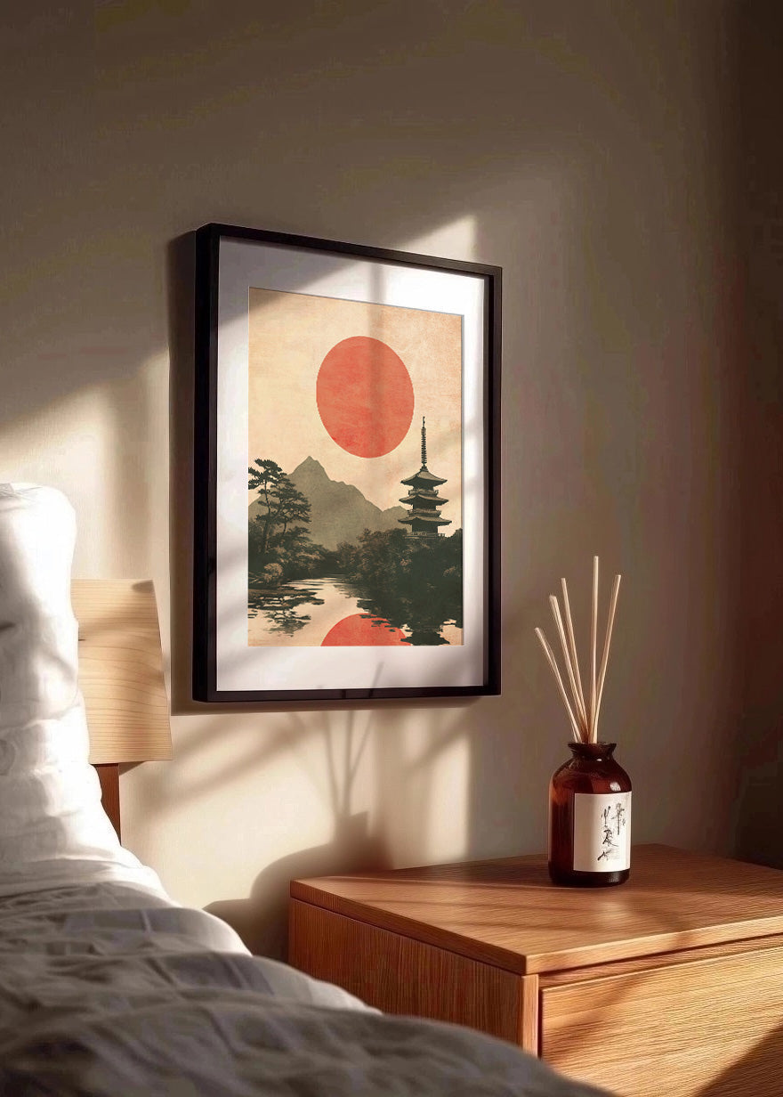 Cuadro Amanece en japón