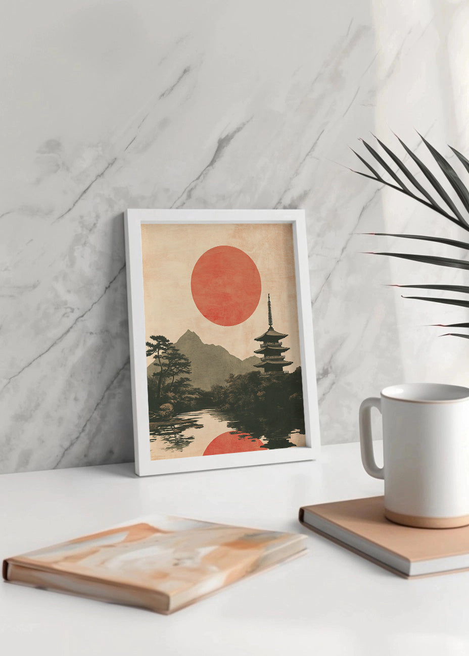 Cuadro Amanece en japón