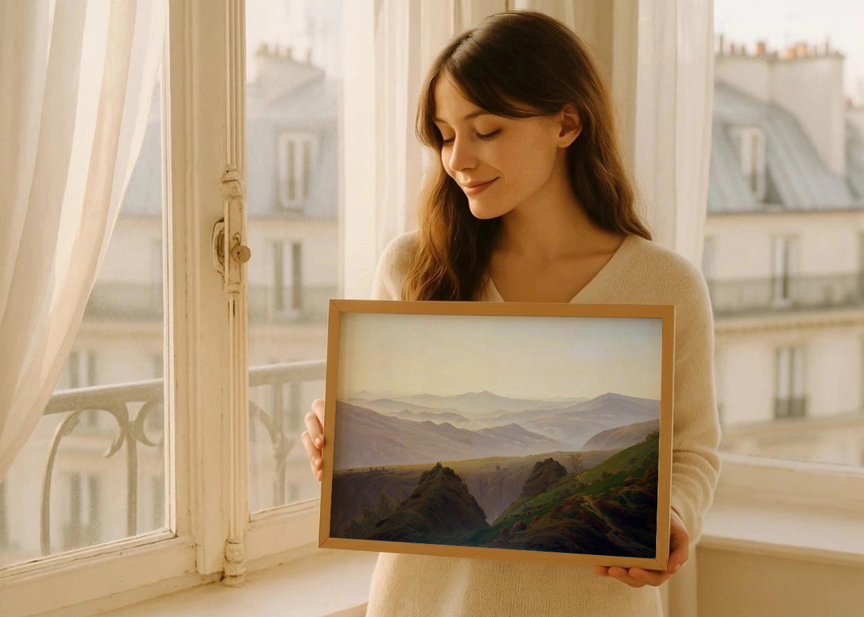 Cuadro Amanecer en la montaña (Friedrich)