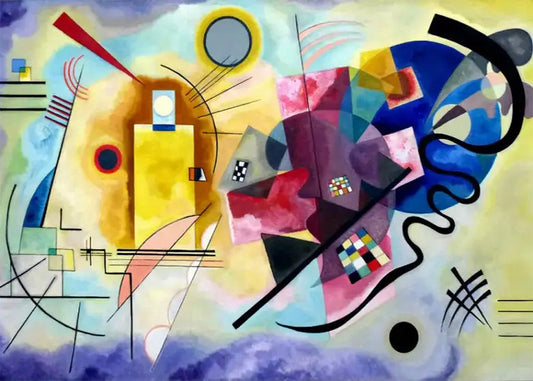 Cuadro Amarillo rojo azul (Kandinsky)