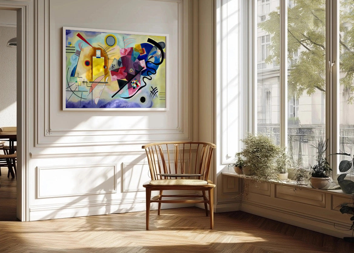 Cuadro Amarillo rojo azul (Kandinsky)