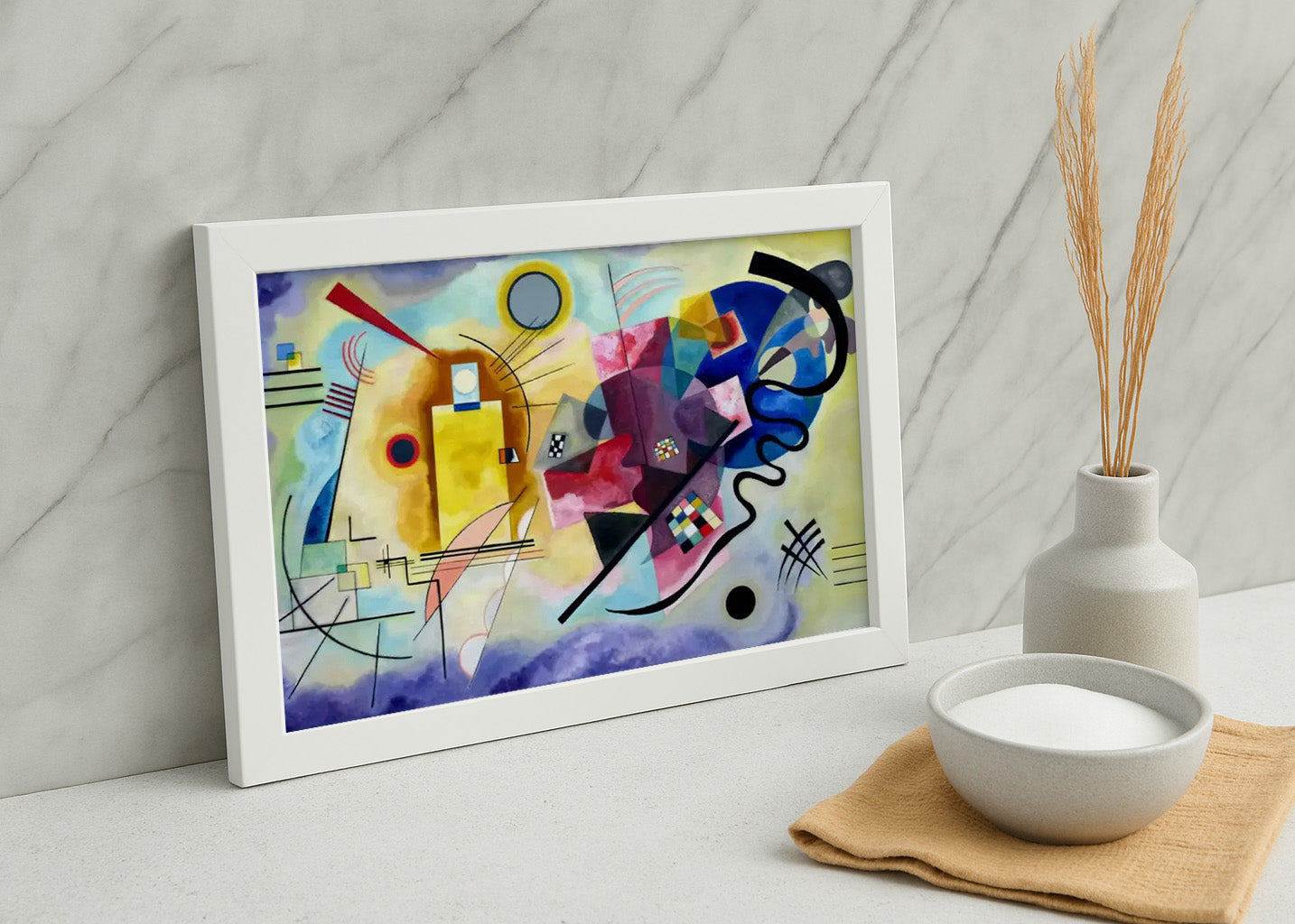 Cuadro Amarillo rojo azul (Kandinsky)