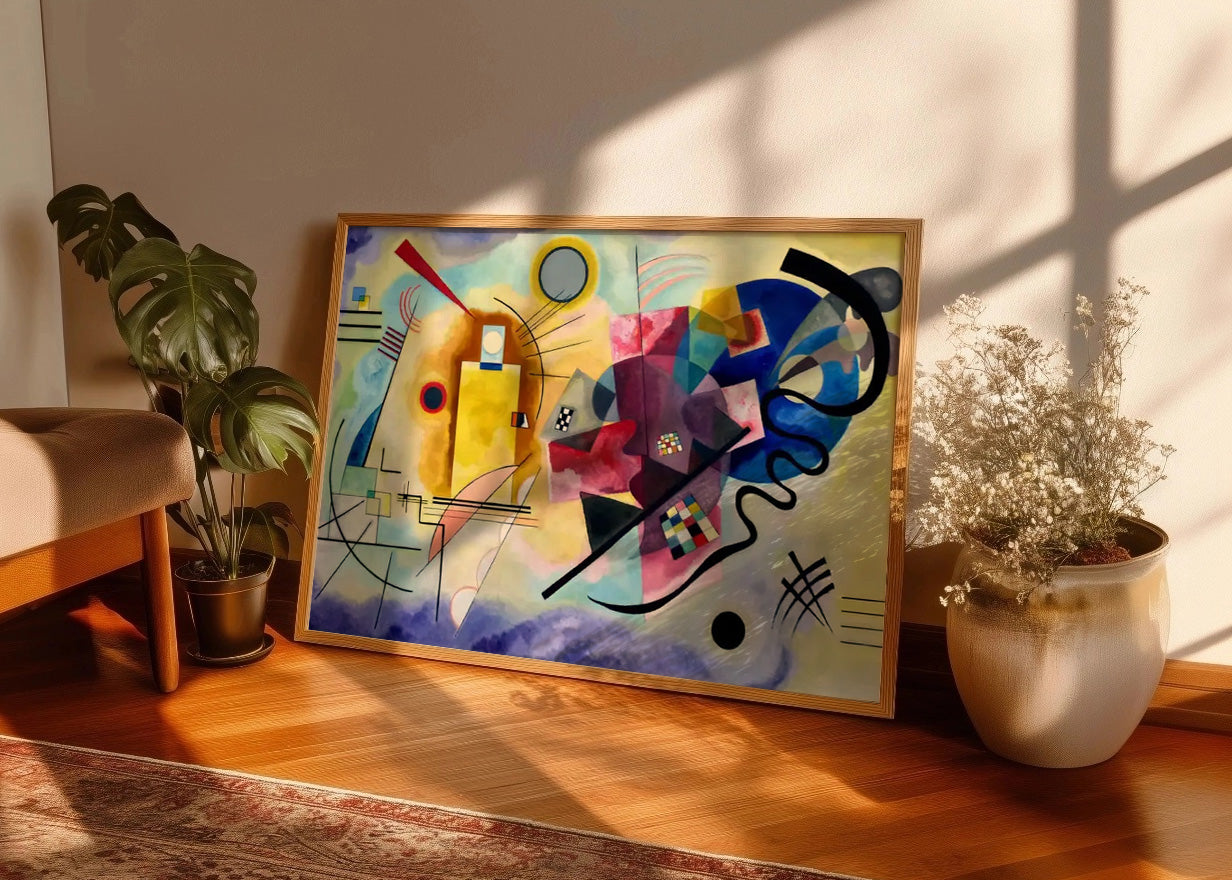Cuadro Amarillo rojo azul (Kandinsky)