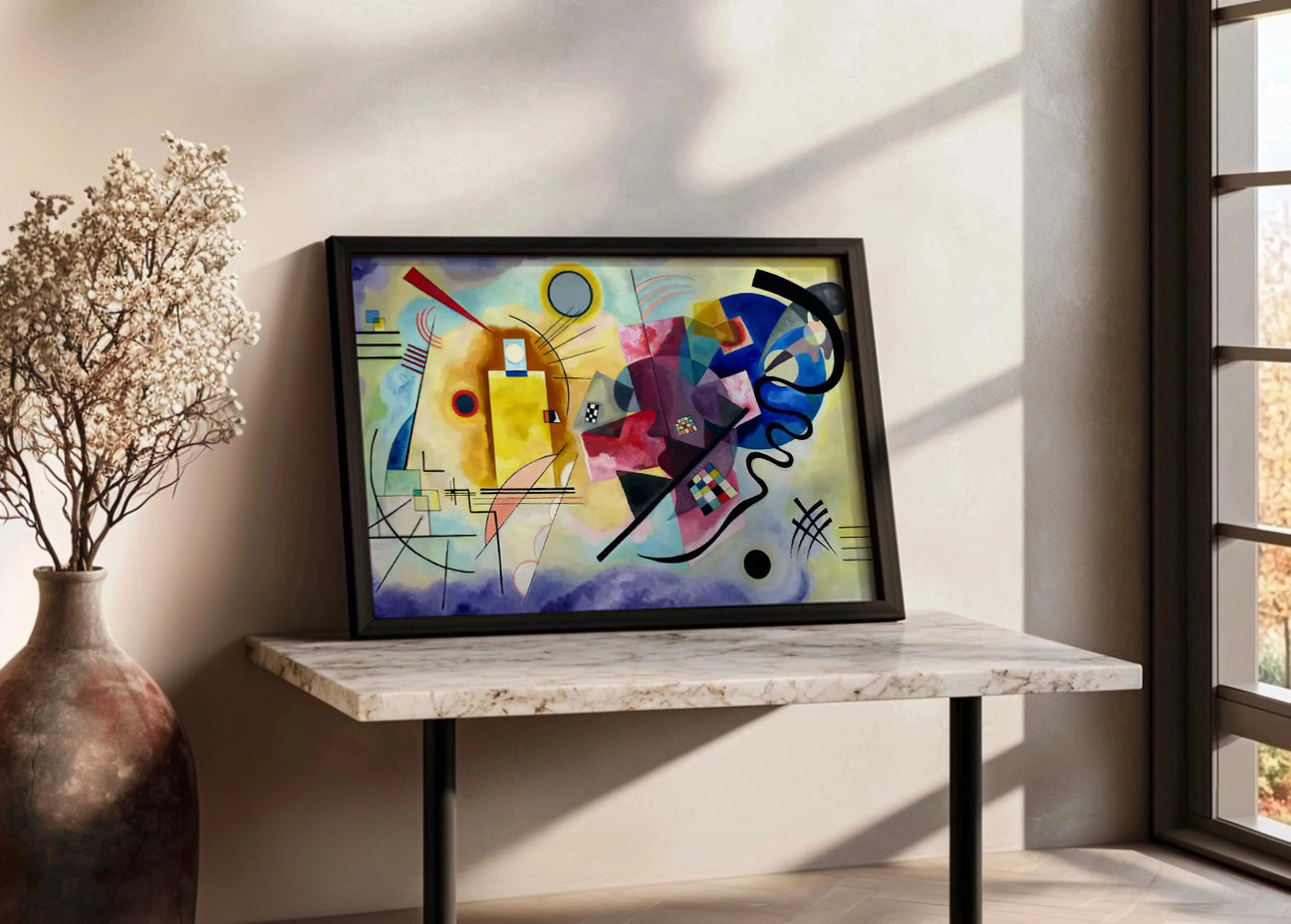 Cuadro Amarillo rojo azul (Kandinsky)