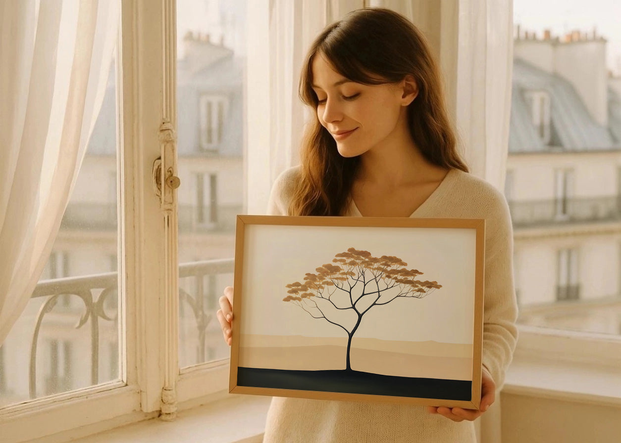 Cuadro Árbol solitario