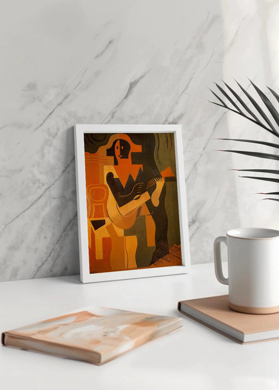 Cuadro Arlequín con guitarra (Juan Gris)