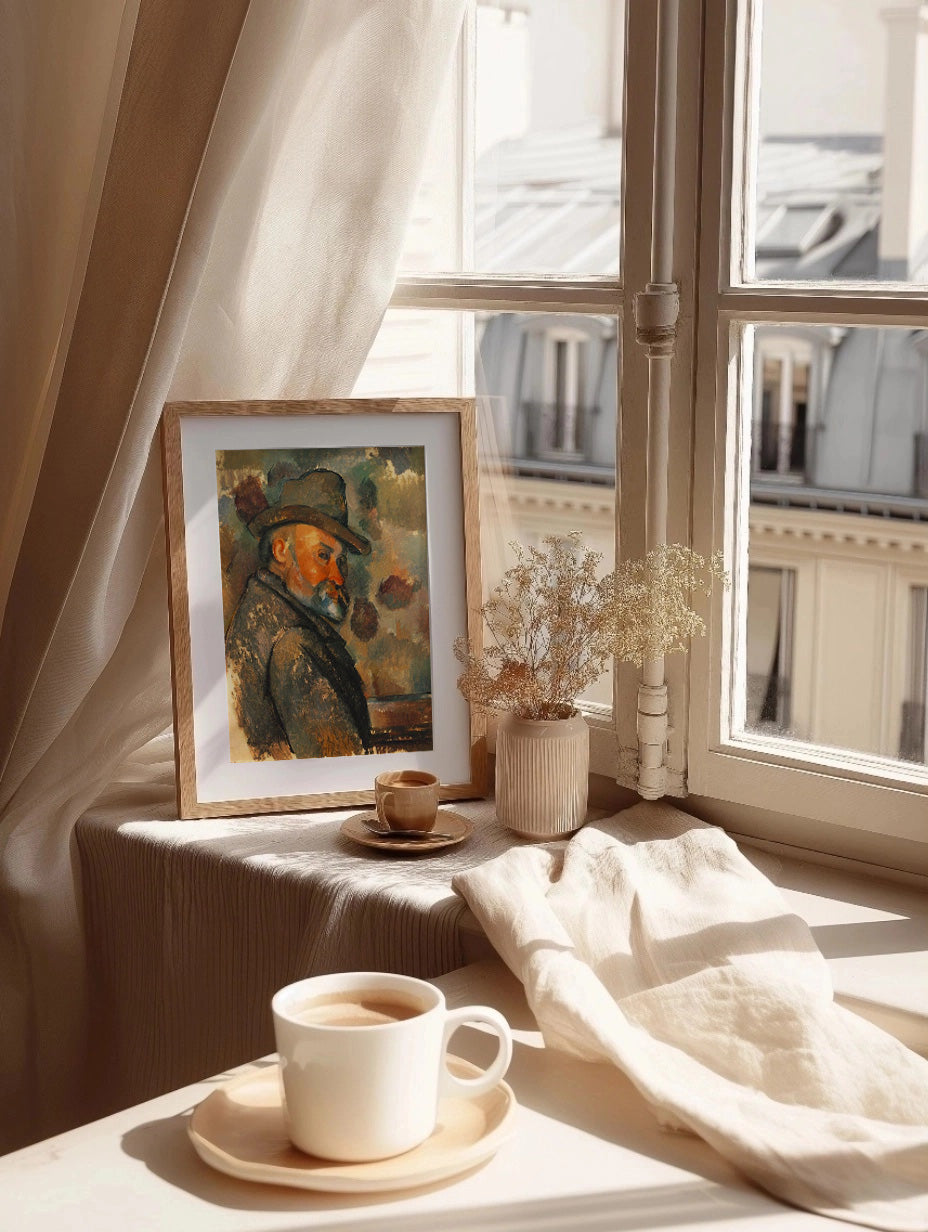 Cuadro de Autorretrato de Cezanne - Fine Artic