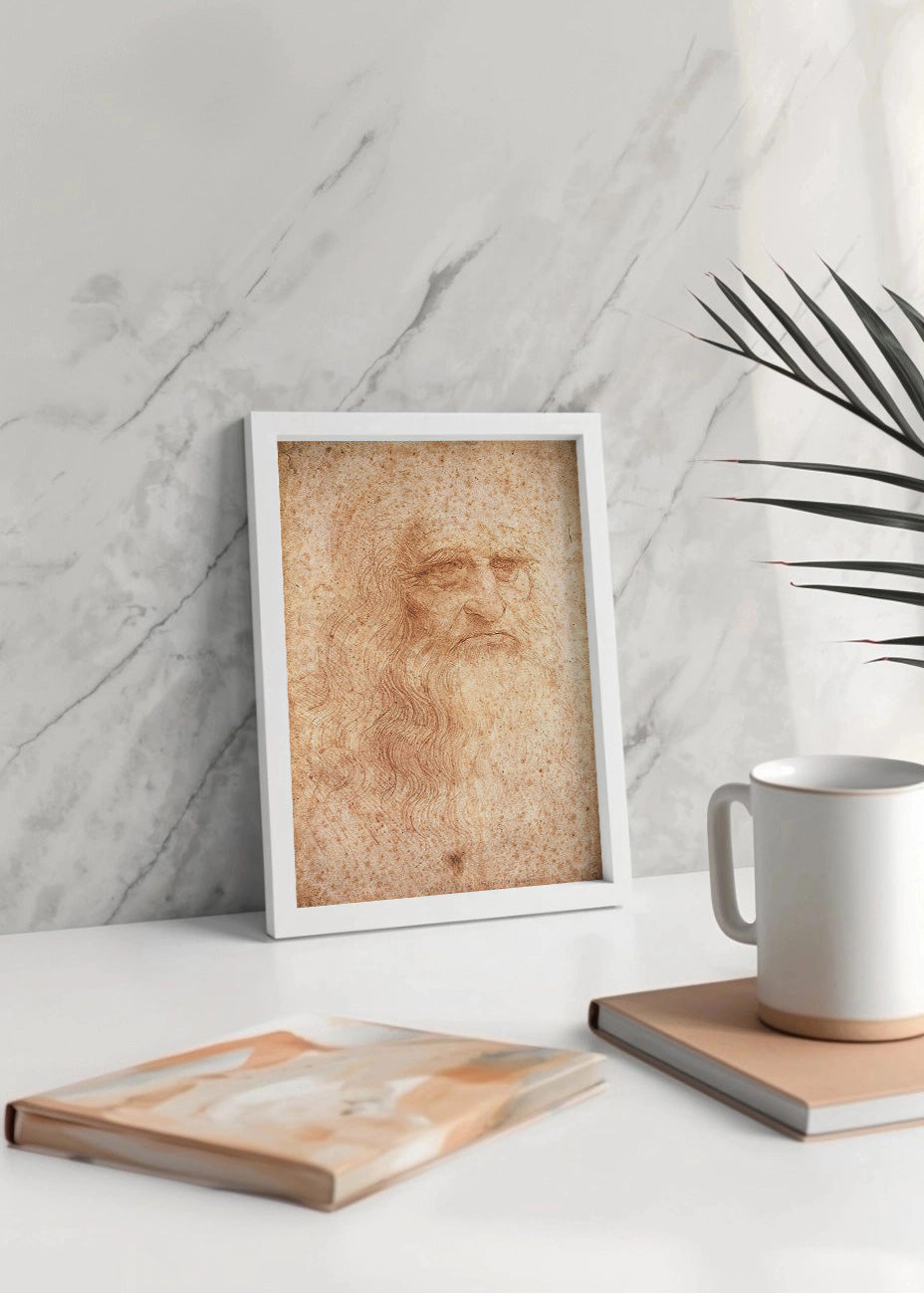 Cuadro Autorretrato de Leonardo Da Vinci