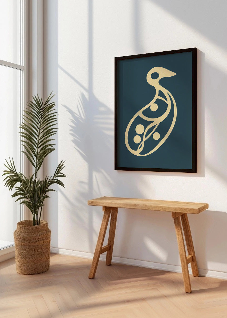 Cuadro Ave minimalista