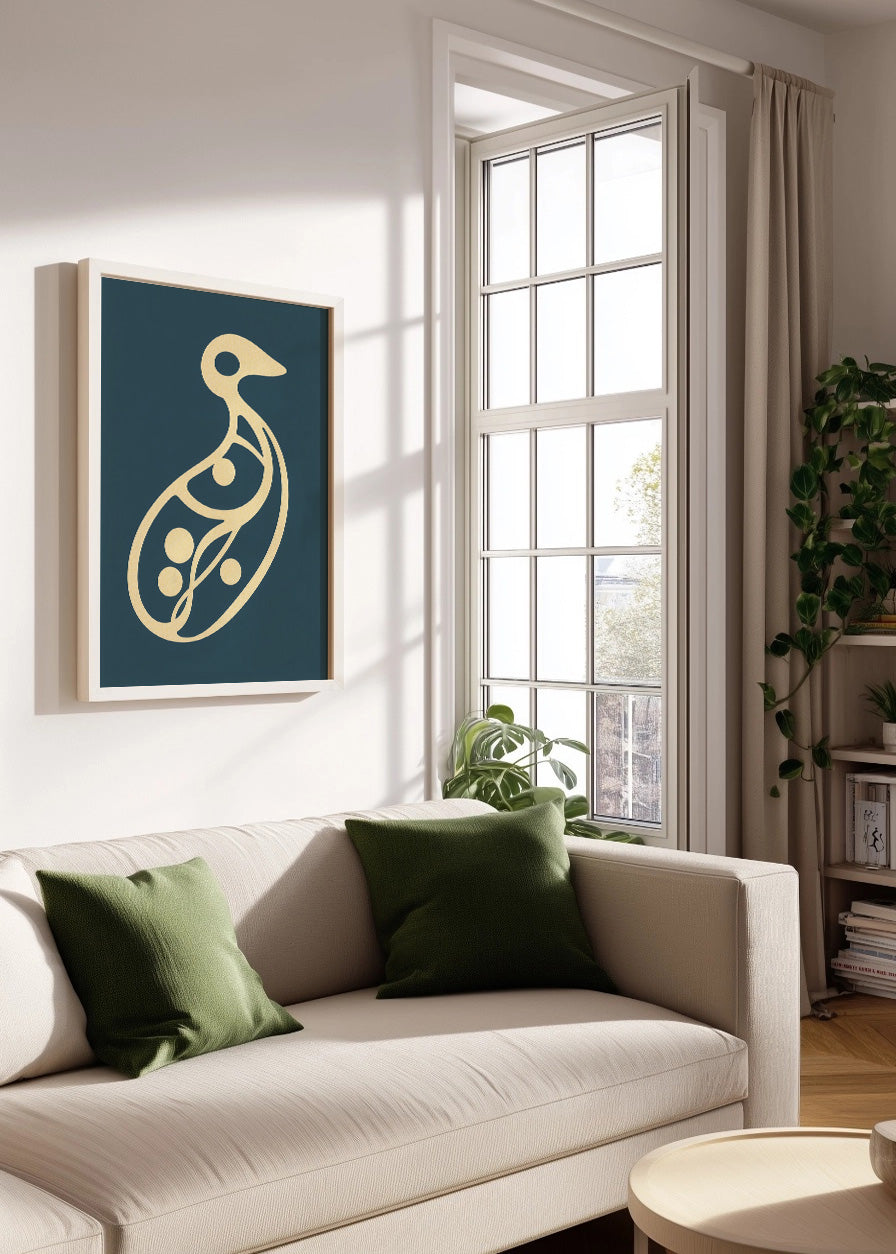 Cuadro Ave minimalista