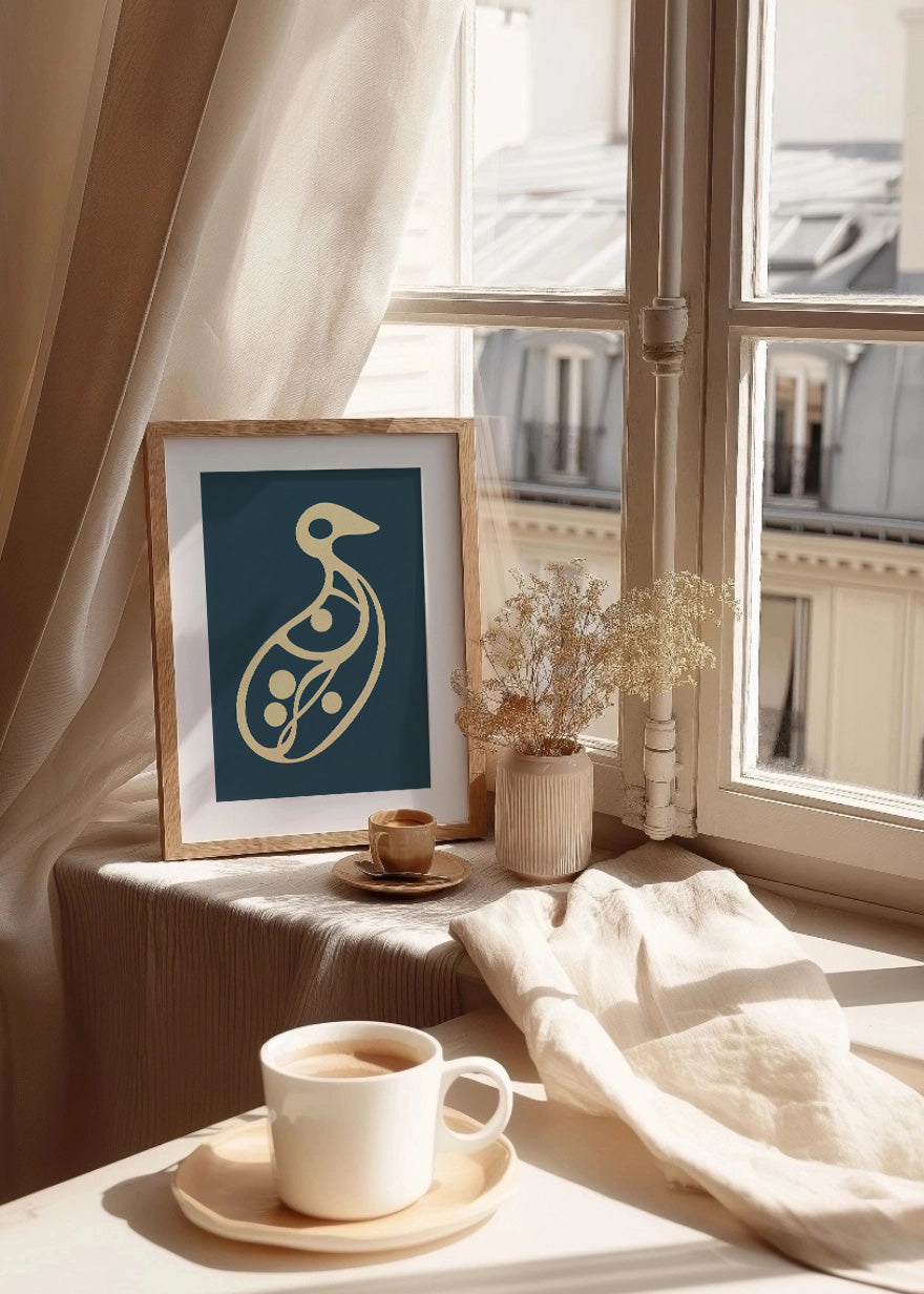 Cuadro Ave minimalista