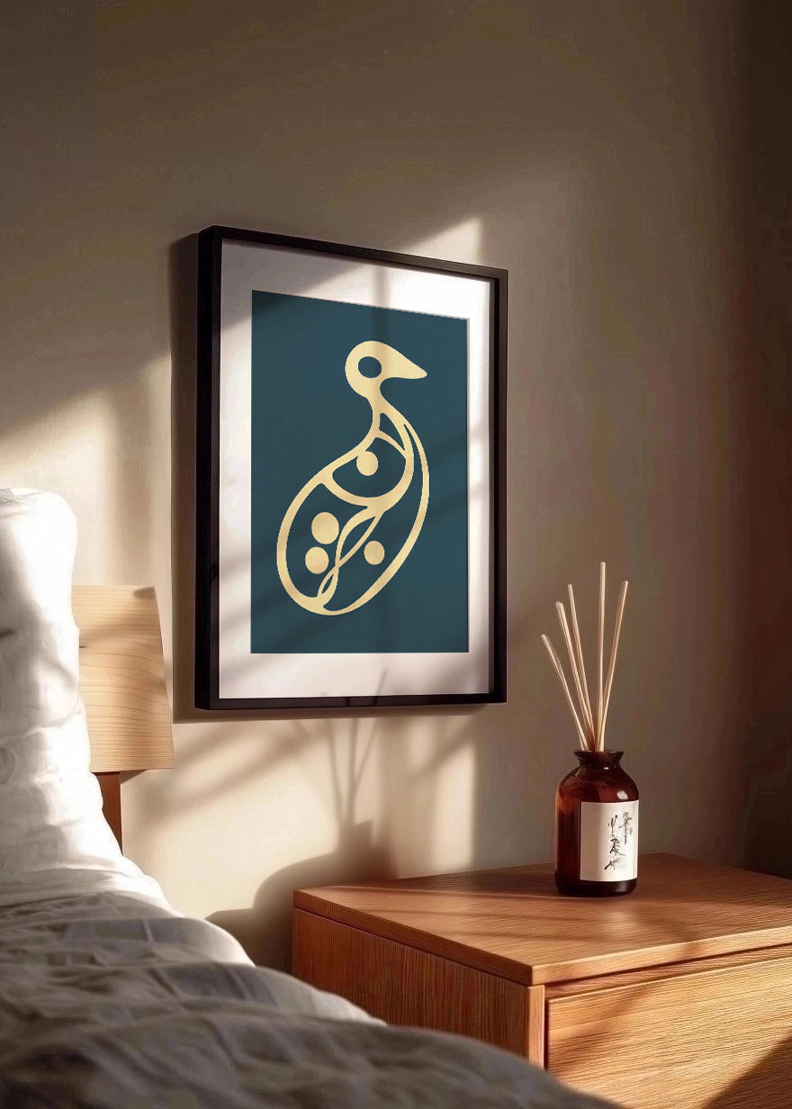 Cuadro Ave minimalista