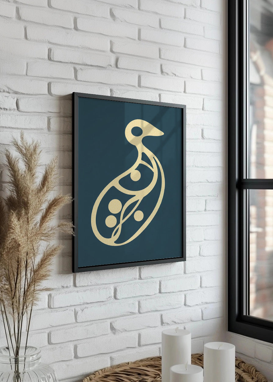 Cuadro Ave minimalista