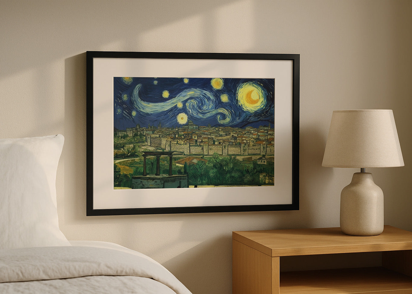 Cuadro Ávila al estilo Van Gogh