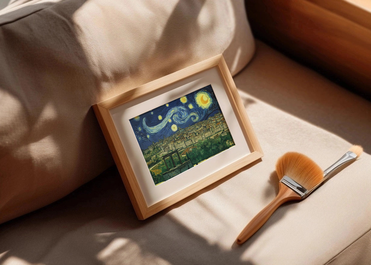 Cuadro Ávila al estilo Van Gogh