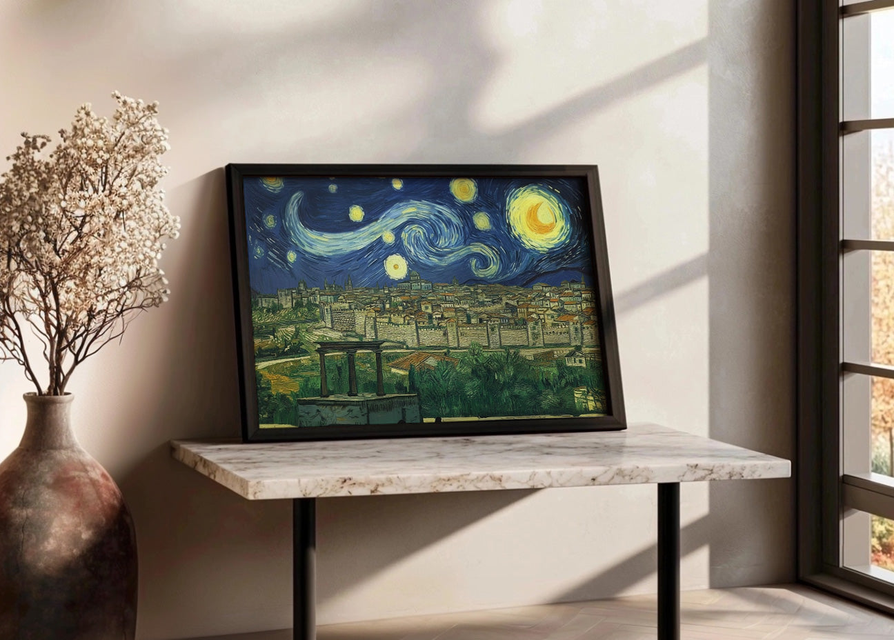 Cuadro Ávila al estilo Van Gogh