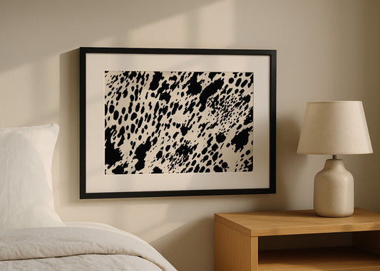 Cuadro B&W leopard skin