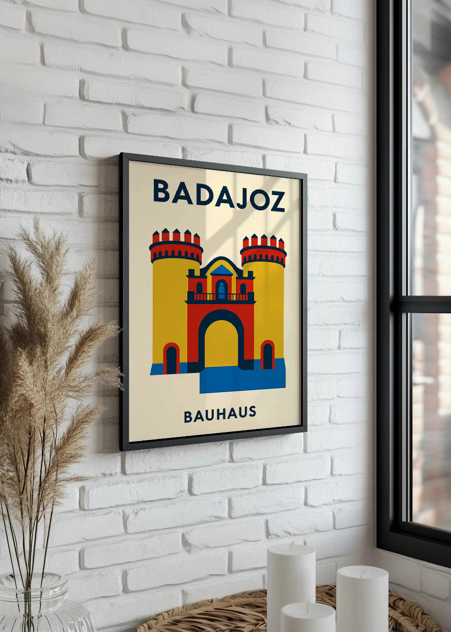 Cuadro Badajoz Poster Bauhaus
