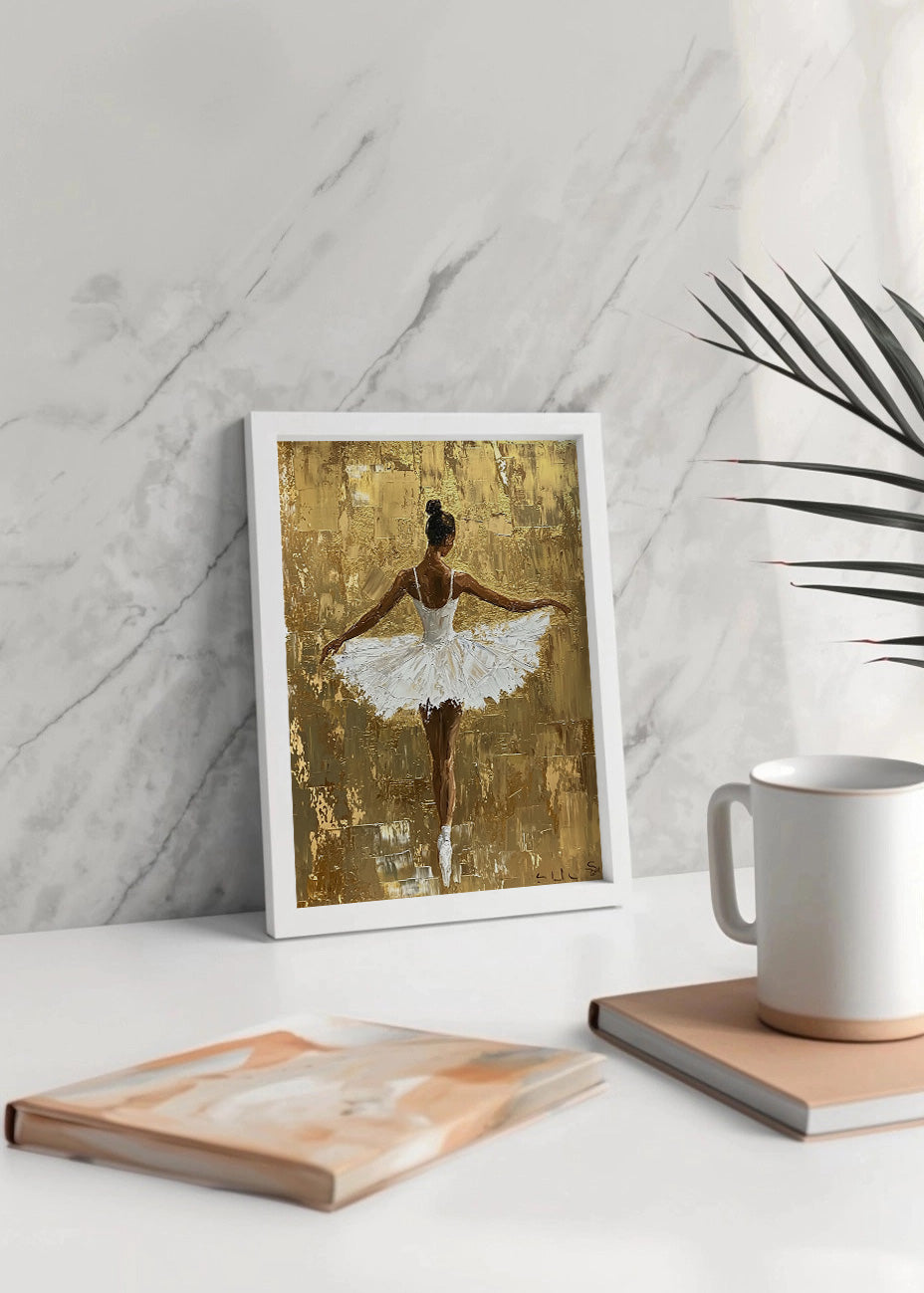 Cuadro Cuadro Bailarina de oro