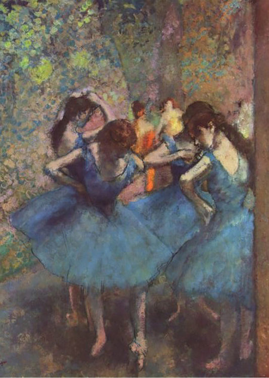 Cuadro Bailarinas en azul (Edgar Degas)