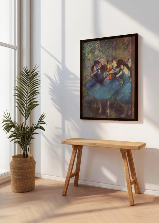 Cuadro Bailarinas en azul (Edgar Degas)