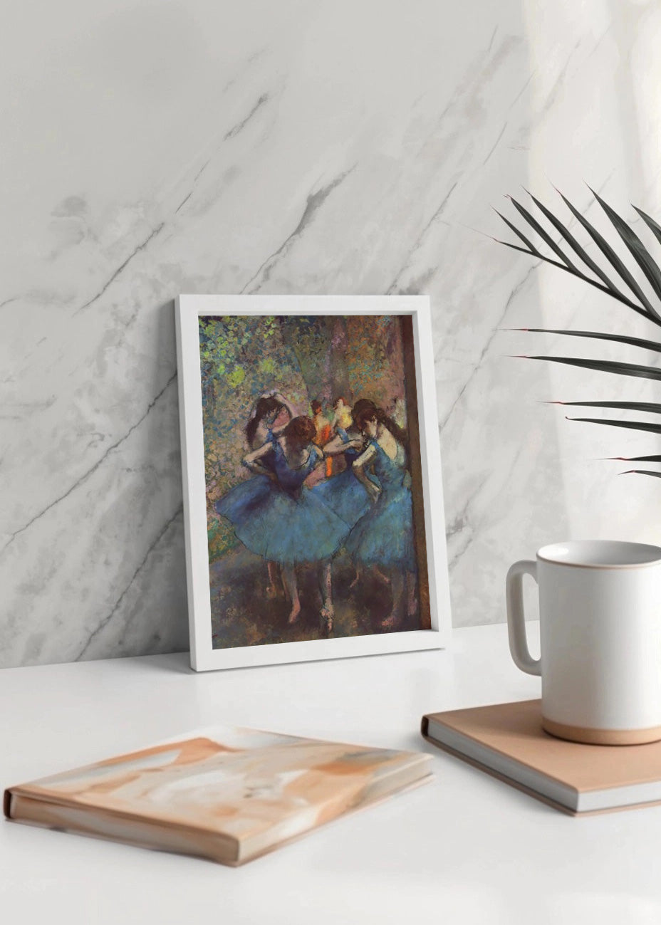 Cuadro Bailarinas en azul (Edgar Degas)