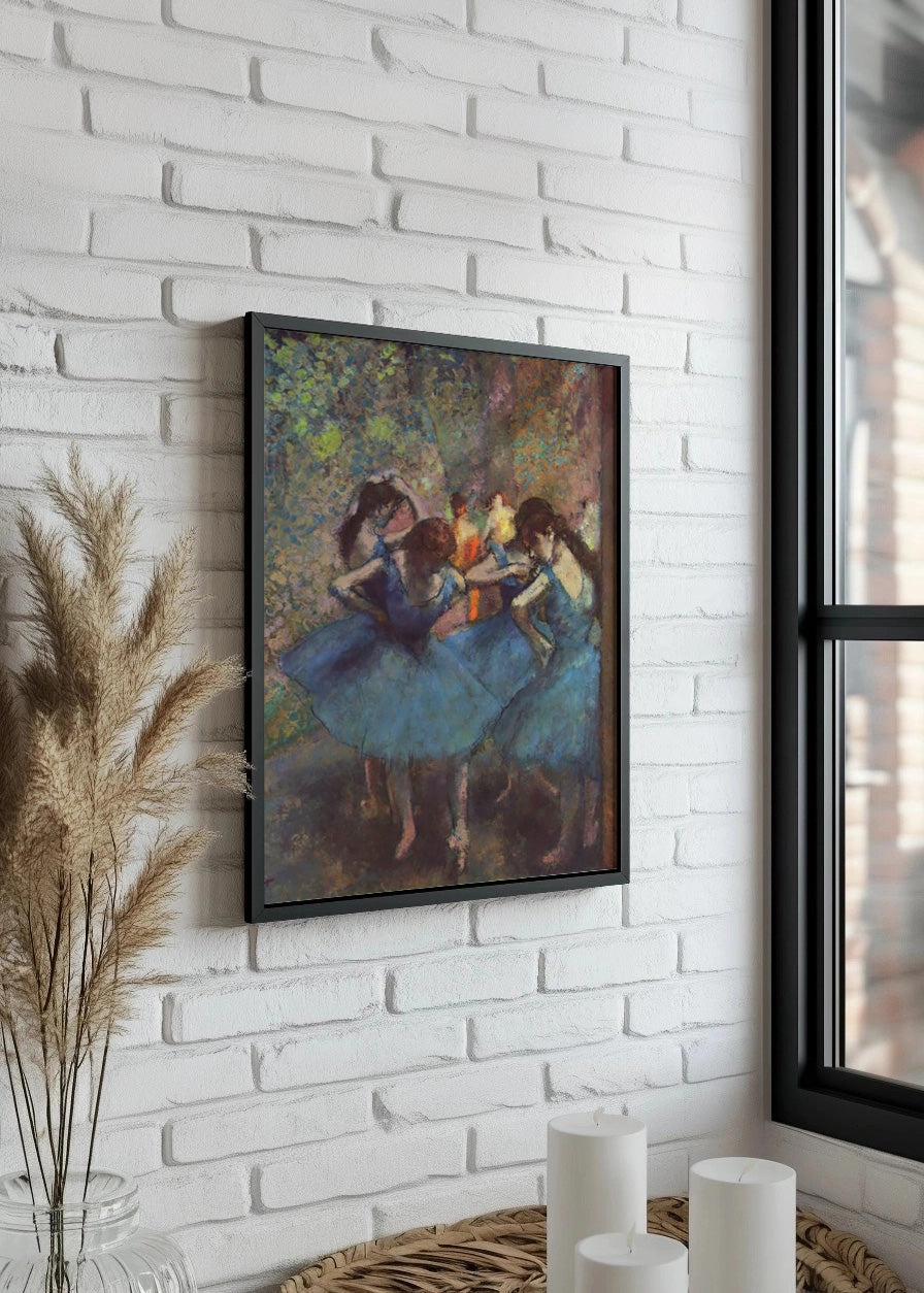 Cuadro Bailarinas en azul (Edgar Degas)