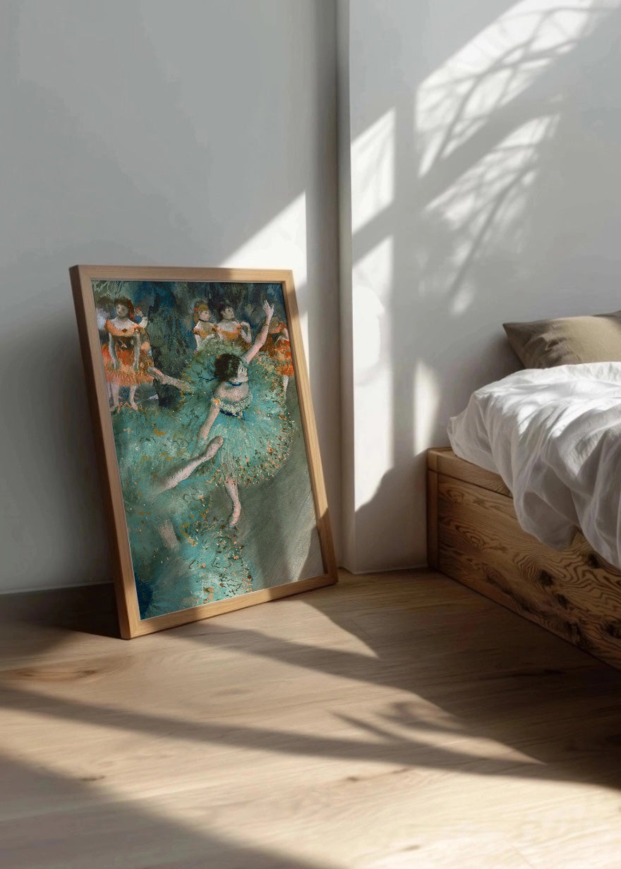 Cuadro Bailarina verde (Edgar Degas)