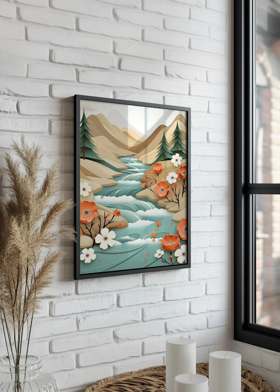 Cuadro Bajada del río