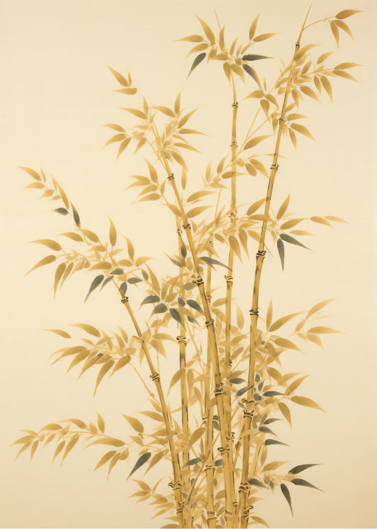 Cuadro Bambú dorado