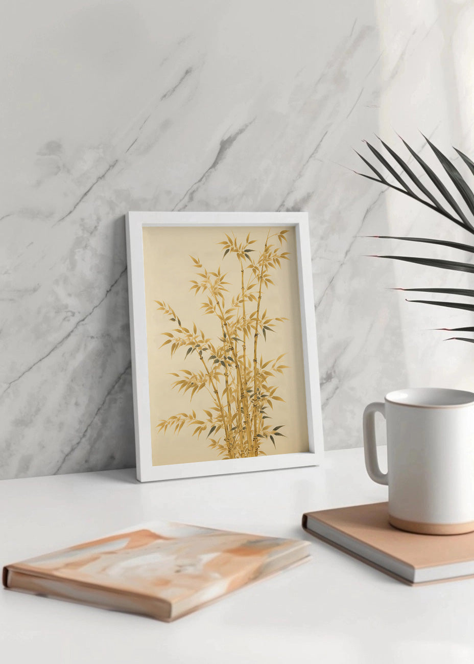 Cuadro Bambú dorado