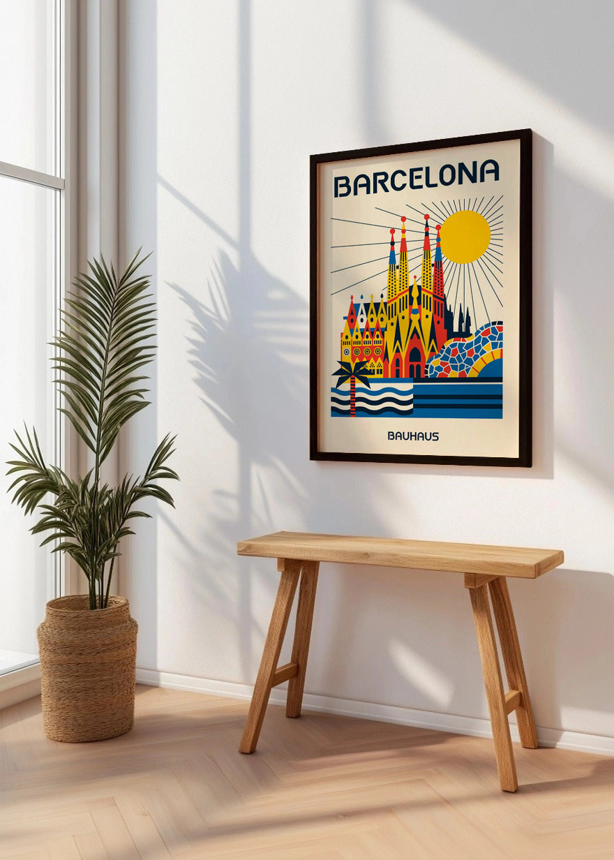 Cuadro Barcelona Poster Bauhaus