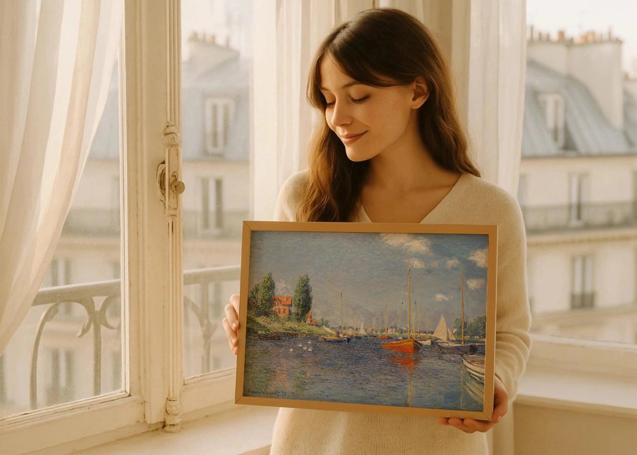 Cuadro Barcos rojos en Argenteuil (Claude Monet)