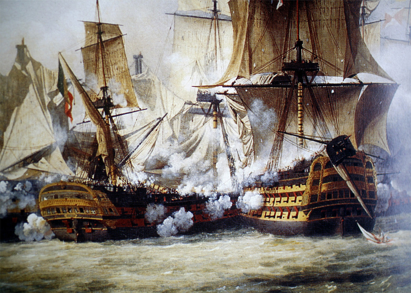 Cuadro Batalla de Trafalgar 1805 (Crepin)